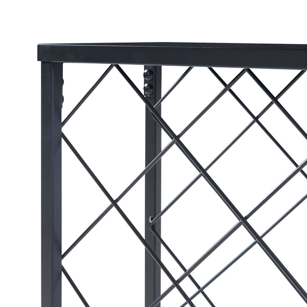 Casier à vin Taivassalo pour 25 bouteilles acier 72 x 53 x 20 cm noir mat [en.casa]