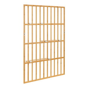 Étagère murale Røst bambou 120 x 80 x 13 cm naturel [en.casa]