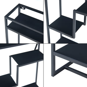 Étagère murale Uurainen 60x40x13 cm Noir [en.casa]