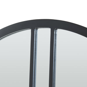 Miroir mural Suomussalmi Ø60 cm Noir [en.casa]