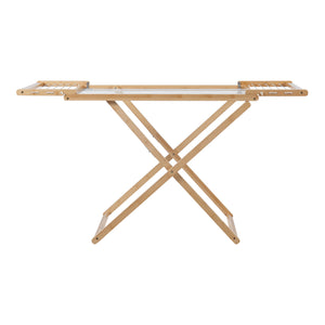 Étendoir pliant Fakala 154x59x82 cm Bambou [en.casa]