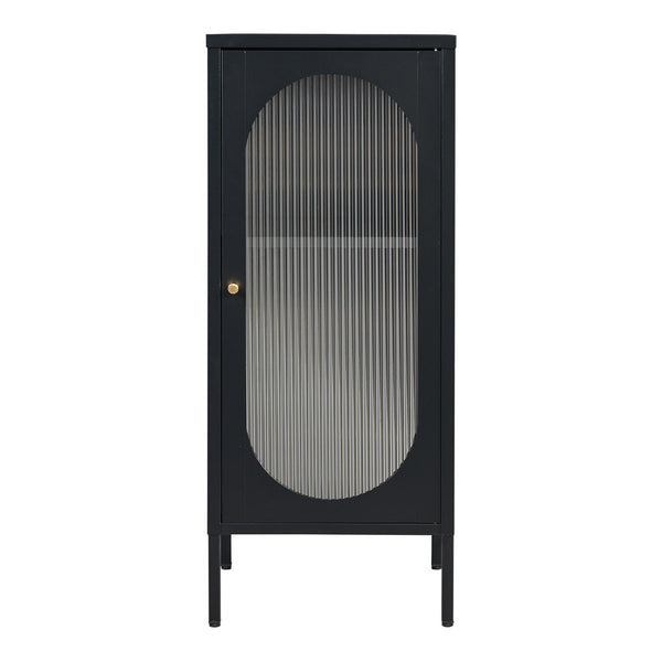 Armoire d'appoint Karlskrona 102x43x40 cm Noir, mat [en.casa]
