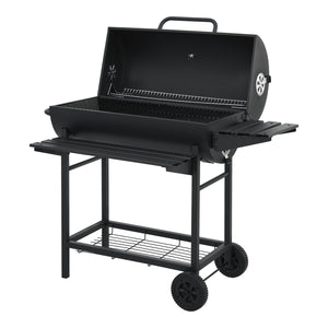 Chariot de barbecue Armento 95x108x61cm Noir [casa.pro]