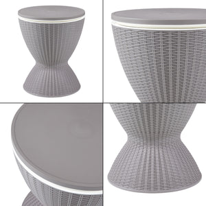 Table réfrigérée Atessa 58x48,5cm Marron clair [casa.pro]