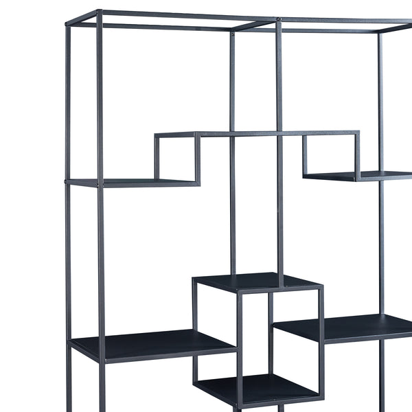 Étagère autoportante Råde 180 x 100 x 35 cm noir [en.casa]