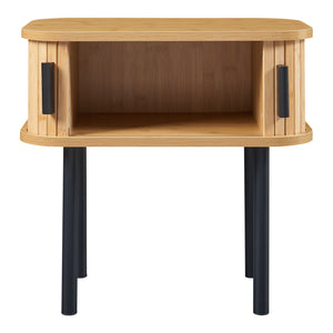 Table d'appoint Tvedestrand 48x30x45 cm Couleur bois/Noir [en.casa]