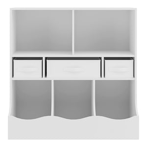 Bibliothèque pour enfants Vastesa 75 x 80 x 40 cm blanc [en.casa]