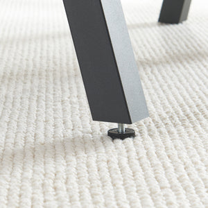 Ensemble de 2 pieds de table Mariager 42x40cm Noir [en.casa]