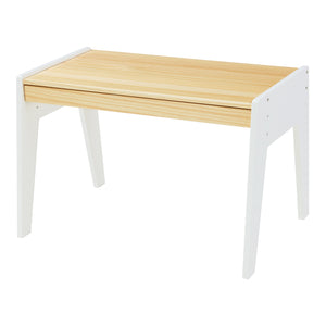 Bureau d'enfant avec chaise Skinnskatteberg Bois/Blanc [en.casa]