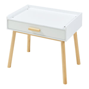 Ensemble de bureau et chaise pour enfants Skjervøy naturel blanc [en.casa]