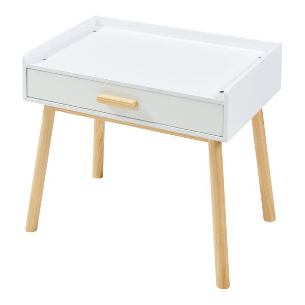 Ensemble de bureau et chaise pour enfants Skjervøy naturel blanc [en.casa]
