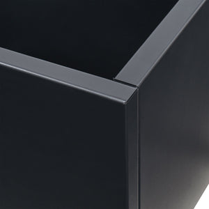 Cloison Surnskoki avec jardinière Acier Noir [casa.pro]