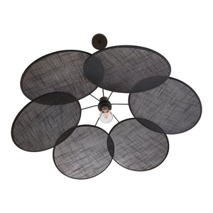 Suspension Blackwood métal/textile noir [lux.pro]