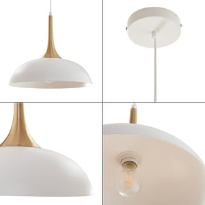 Suspension Blairgowrie Métal Blanc/Coloris Laiton [lux.pro]