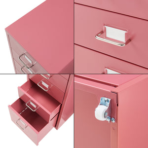 Caisson de bureau Kökar à roulettes avec 5 tiroirs 69 x 28 x 41 cm [en.casa]