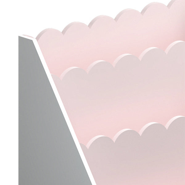 Étagère pour enfant Vestnes 48 x 61 x 30 cm rose blanc [en.casa] 