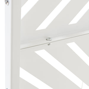 Cloison de séparation Kekan acier 200 x 100 x 50 cm blanc casa.pro 