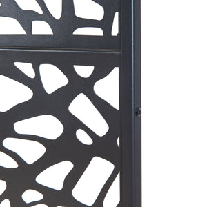 Cloison intérieure Poskind acier 200x100x50 cm noir [casa.pro]