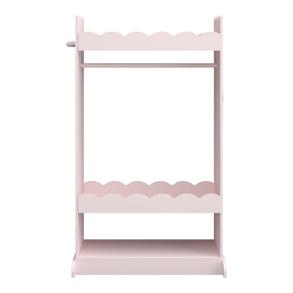 Porte-manteau pour enfants Vestnes avec miroir 115x63x38 cm Cotton Candy [en.casa]