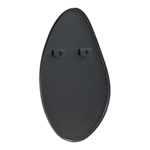 Miroir mural Orland 82x46 cm Noir [en.casa]