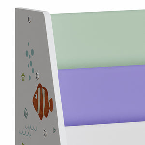 Étagère pour enfants Hornnes 60x62x28 cm Motif Aqua Dream [en.casa]