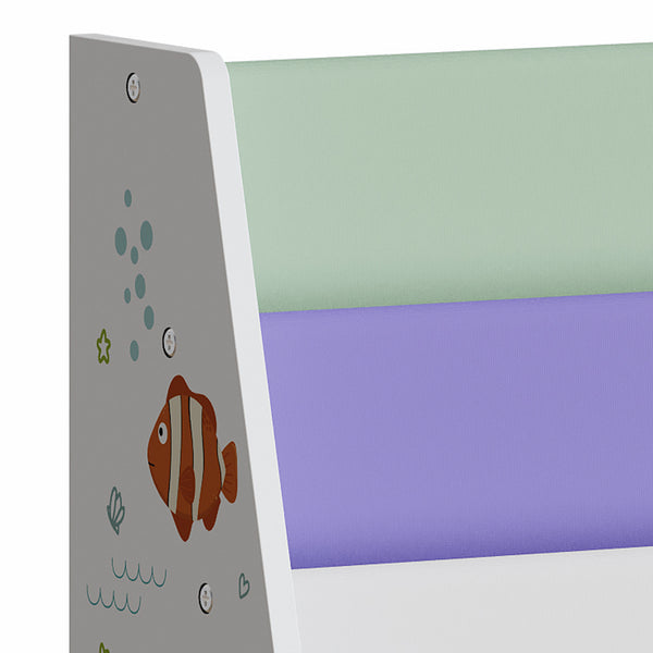 Étagère pour enfants Hornnes 60x62x28 cm Motif Aqua Dream [en.casa]