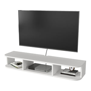 Meuble TV Oundsvas mural 120 x 30 x 19 cm blanc [en.casa] 