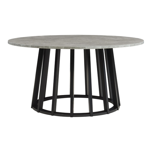 Table basse de salon Buzzard 90 x 45 cm effet béton noir [en.casa]
