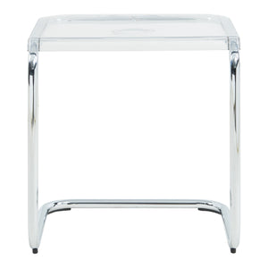Table d'appoint Brosa 44x37x48 cm Transparent [en.casa]
