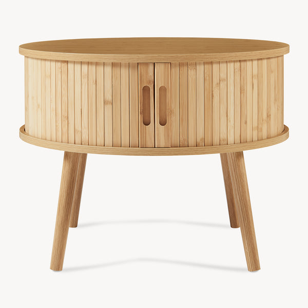 Table de chevet Nordkapp II 45 x 60 cm naturel [en.casa]