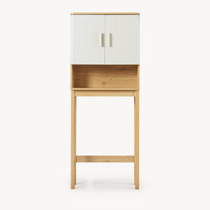 Meuble WC Ferrersp 160 x 63 x 20 cm effet chêne sable naturel [en.casa]