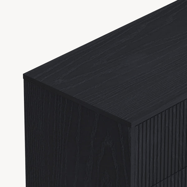 Commode Nykapin 80 x 80 x 40 cm noir [en.casa]