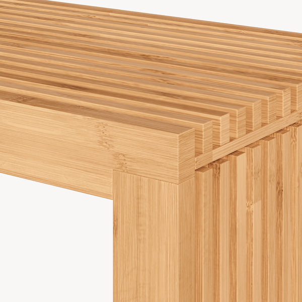 Banc à chaussures Korjad bambou 90 x 33 x 43 cm naturel [en.casa]