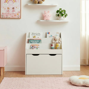 Bibliothèque pour enfant Sirlstalo 70 x 63 x 30 cm blanc [en.casa]