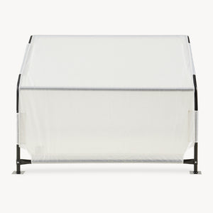 Tente d'extérieur pour chiens Valevali 122 x 122 x 90 cm noir / blanc [en.casa]