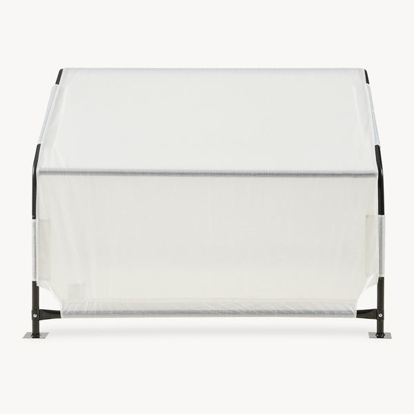 Tente d'extérieur pour chiens Valevali 122 x 122 x 90 cm noir / blanc [en.casa]