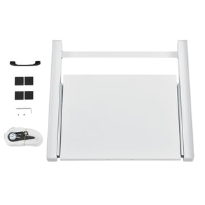 Kit de Superposition avec Tablette Coulissante pour Lave-Linge Sèche-Linge Standard Blanc [en.casa]