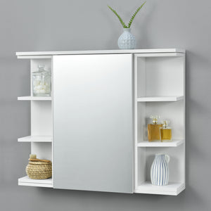 Armoire de salle de bain Harstad 64x80x20 cm Blanc [en.casa]