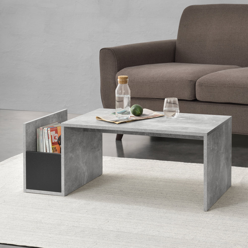 Table basse Bollnäs 90x45x35 cm avec compartiment de rangement, différentes couleurs en.casa - premiumXL