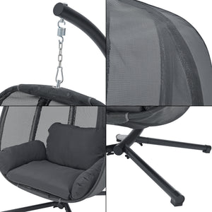 Siège suspendu avec cadre Abegondo [en.casa]