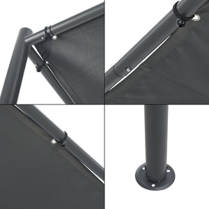 Pavillon Carunchio 300x285x248cm Gris foncé [en.casa]