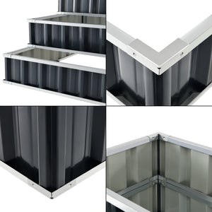 Plate-bande Renswoude 118x118x60cm 3 niveaux [en.casa]