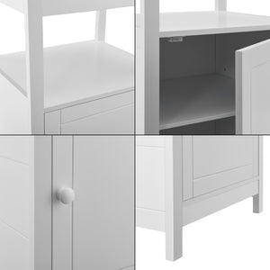 Table d'appoint Merijärvi 79x48x39cm Blanc [en.casa]