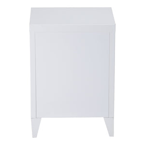 Table de nuit Inari Poignée de porte à gauche Acier [en.casa]