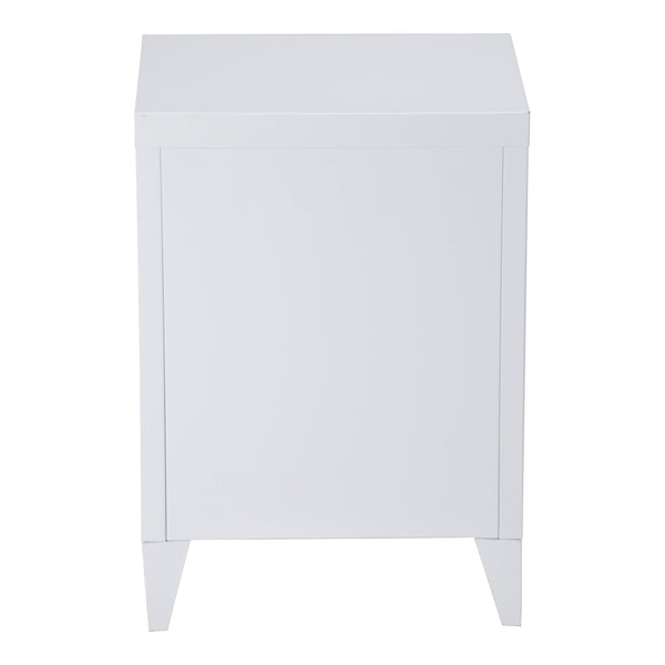 Table de nuit Inari Poignée de porte à gauche Acier [en.casa]