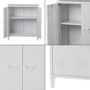 Armoire métallique Oripää - 90x80x33cm - Blanc