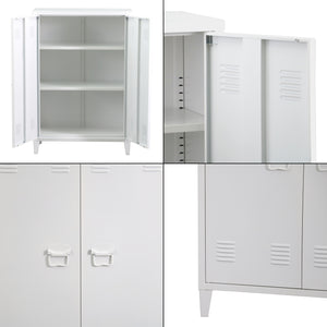Armoire métallique Oripää - 110x75x33cm - Blanc