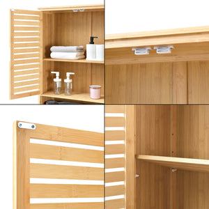 Meuble de rangement Geta pour WC à 2 portes 170 x 66 x 23 cm [en.casa]