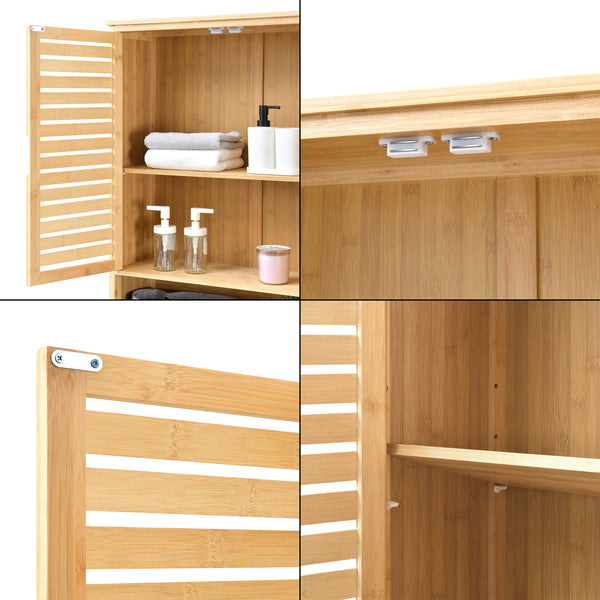 Meuble de rangement Geta pour WC à 2 portes 170 x 66 x 23 cm [en.casa]