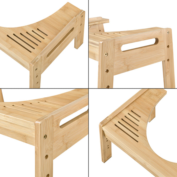 Tabouret physiologique de toilettes Kalajoki réglable en hauteur [en.casa]